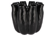 LUNA BLACK TUBE VASE 28X28CM NM