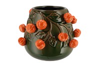 FRUIT MANDARIN GREEN POT 24X19CM NM