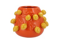 FRUIT LEMON ORANGE POT 24X19CM NM