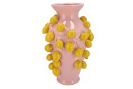 FRUIT LEMON LIGHT PINK VASE 24X38CM NM