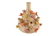 BIRD VASE SAND BUBBLES 28X32CM NM