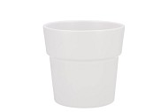 CERAMIC WHITE MATT POT ORCHID EDGE 13CM