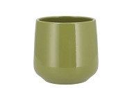 CERAMIC AMAZONE GREEN POT ORCHID BERLIN 14CM