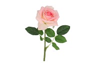 SILK OPEN ROSE LIGHT PINK REAL TOUCH 43CM NM