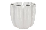 LUNA WHITE TUBE VASE 28X28CM NM