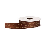 RIBBON FESTIVE DARK BROWN 15MX25MM NM