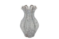 INGA DRISS GREY VASE ACTIVE GLAZE 25X25X36CM NM