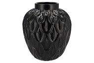 INGA BOA BLACK POT ACTIVE GLAZE 31X31X35CM NM