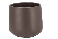 CERAMIC TAUPE MATT POT BERLIN 18CM