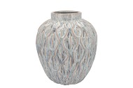 INGA BOA GREY POT ACTIVE GLAZE 27X27X30CM NM