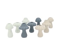 CONCRETE MUSHROOMS GREY MIX ASS 9X9X11CM