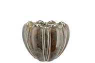 INGA GREEN POT ROUND ACTIVE GLAZE 18X18X14CM