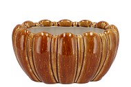 INGA BROWN POT OVAL ACTIVE GLAZE 29X20X15CM