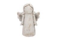 CONCRETE  ANTIQUE ANGEL STANDING 22X13X30CM