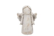 CONCRETE  ANTIQUE ANGEL STANDING 18X10X25CM