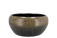 JADE FOREST GREEN BOWL ROUND 28X14CM