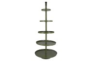 STORAGE SHELF GREEN MATT 63X63X155CM