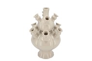 ROTTERDAM WHITE VASE TUBE 25X25X36CM