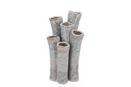 INGA BARRIER GREY VASE TUBE ACTIVE GLAZE 17X14X28CM NM