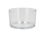 GLASS BOWL CILINDER 13X13X8CM