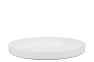 MELAMINE WHITE TRAY 36X36X3CM