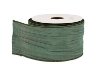 RIBBON CRUSHENTE DARK GREEN 10MX7MM