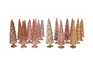 TWINKLE WARM SAND MIX GLASS TREE SHINY ASS 9X25CM