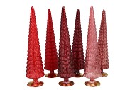 TWINKLE RED MIX GLASS TREE SHINY ASS 9X45CM