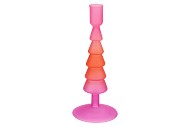 NOVA FUCHSIA CANDLE HOLDER TRICOLOR 9X9X22CM