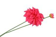 SILK DAHLIA SPIKE RED 78CM