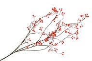 SILK BERRY BRANCHED RED 135CM