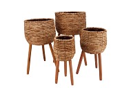 LOFTIER NATURAL BASKET SET 4 18X44/24X52/32X60/38X65CM