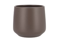 CERAMIC ORCHID POT TAUPE 16CM