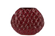 INGA JADA PURPLE OVAL VASE ACTIVE GLAZE STRUCTURE 24X10X20CM