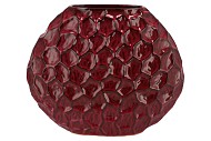 INGA JADA PURPLE OVAL VASE ACTIVE GLAZE STRUCTURE 41X15X33CM