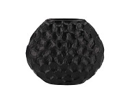 INGA JADA BLACK OVAL VASE STRUCTURE 24X10X20CM