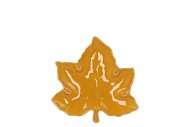 LEAF MAPLE PLATE YELLOW 11X11X3CM