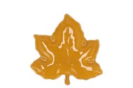 LEAF MAPLE PLATE YELLOW 18X18X4CM