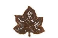 LEAF MAPLE PLATE OLIVE 18X18X4CM