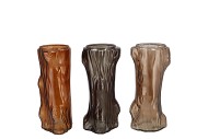 ROMAN WOODS BROWN MIX TREE VASE ASS 11X9X19CM