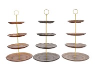 DAYAH WOODS BROWN MIX CAKE SHELF ASS 15/18/20/25X46CM NM