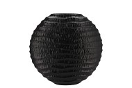 INGA JADA BLACK OVAL VASE WAVE 31X12X30CM