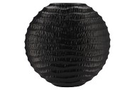 INGA JADA BLACK OVAL VASE WAVE 51X17X50CM