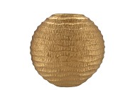 INGA JADA GOLD OVAL VASE WAVE 31X12X30CM