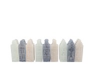 AMSTERDAM HOUSE GREY MIX CANDLE 6X6X16CM