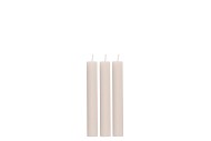 FROSTY IVORY MIX TAPER CANDLE 2X15CM