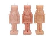 FROSTY NUTCRACKER WARM SAND MIX CANDLE 7X7X20CM