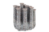 INGA JAHRA GREY VASE TUBE ACTIVE GLAZE 26X17X29CM NM