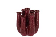 INGA JAHRA PURPLE VASE TUBE ACTIVE GLAZE 15X13X18CM NM