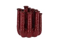 INGA JAHRA PURPLE VASE TUBE ACTIVE GLAZE 20X16X24CM